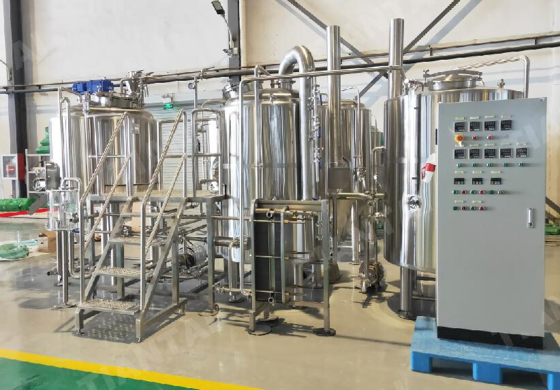 5BBL 600L Steam heating nano beer brewing brewery 2 vessels system Chinese manufacturer ZXF